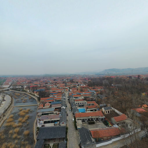 章丘文祖街道三德范村全景图