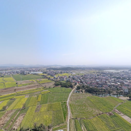 接渡鎮(zhèn)上坑口村全景圖