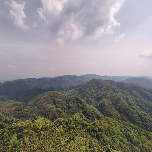 玉頂山廟中高度視角