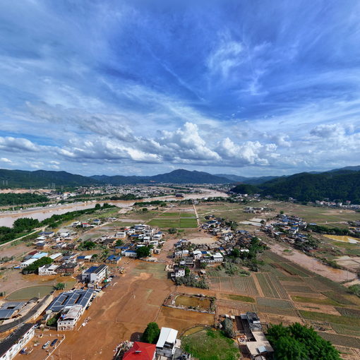 梅州蕉嶺矮車村農(nóng)房全景圖