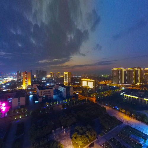 瓯海新区灿烂夜景