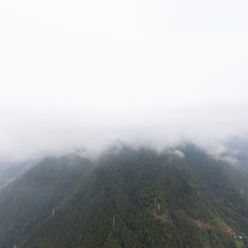 鸟瞰城口县城