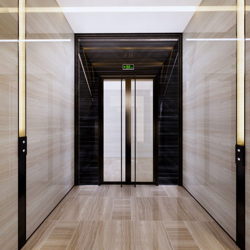 汇盈中心二十三至三十一层写字楼层电梯间