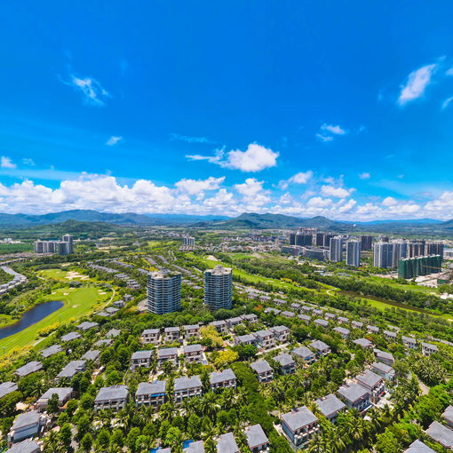 雅居乐清水湾金色果岭航拍全景vr