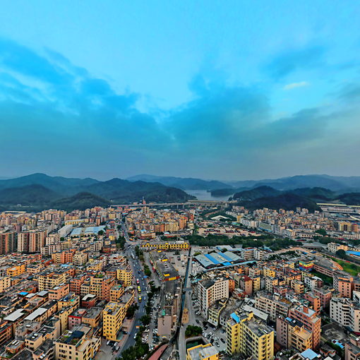 廣州帽峰山腳下太和鎮全景